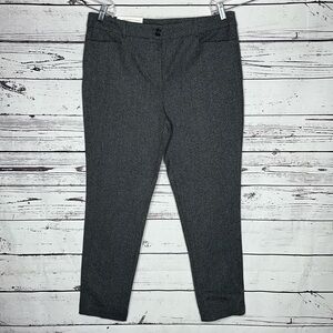 LOFT Ann Taylor NWT Size 14 Gray & White The Perfect Skinny Pants